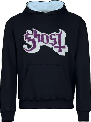 Produktbild von Ghost Kapuzenpullover Herren Logo schwarz/blau L