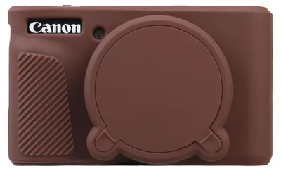 Obrázek produktu pro Silikonové pouzdro na fotoaparát pro Canon PowerShot SX740/SX730, hnědé barvy