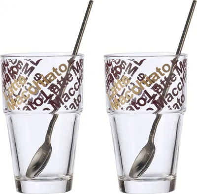 Obrázek produktu pro Leonardo sada 2 sklenic na latte se lžičkami Solo L042553