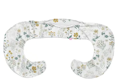 Immagine prodotto di Copertura per cuscino per gravidanza BabyUniverse, tipo C, 100% cotone, motivo: fiori selvatici