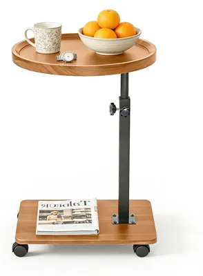 Productafbeelding van Servicetafel met wielen en verstelbare hoogte