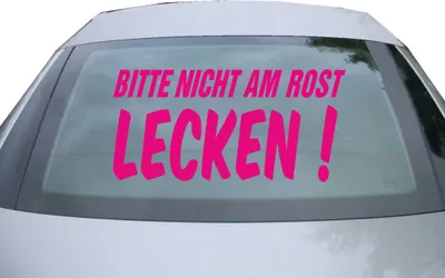 Produktbild von Indigos UG - Aufkleber Heckscheibe & Motorklappe DE6377 - pink - 600x291 mm - bitte nicht om rost - Auto Scheiben Fenster Heckklappe Tuning Racing JDM - Die cut