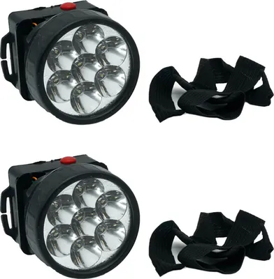 Produktbild von 2er Set LED Stirnlampe Kopftaschenlampe Stirnleuchte Kopflampe Schwarz Kopf Taschenlampe Kopfleuchte