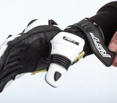 Zdjęcie produktu dla RST TracTech Evo 4 Short Leather Gloves White/Black Rozmiar M