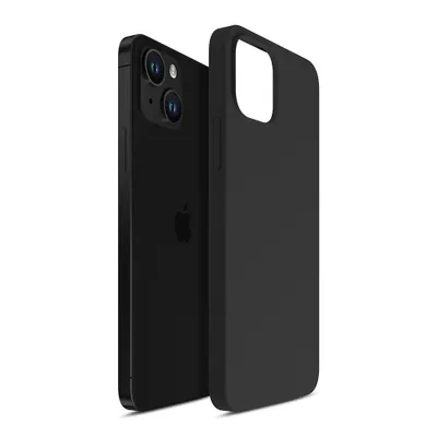 Produktbild von 3mk Schutzhülle Silicone Case Cover für Apple iPhone 13 Mini schwarz backcover