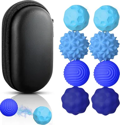 Produktbild von Fidget Ball 8 Stück, magnetisch, Silikonhülle, für Stressabbau