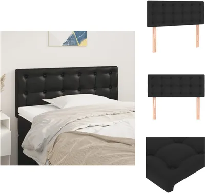 Produktbild von vidaXL Kopfteil Schwarz 90x5x78/88 cm Kunstleder -  Kopf- & Fußenden