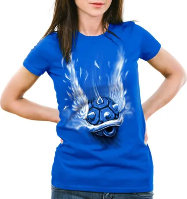 Produktbild von style3 Blauer Panzer T-Shirt Damen kart videospiel konsole mario, Farbe:Blau, Größe:M
