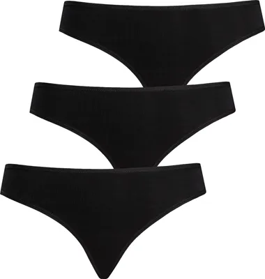 Zdjęcie produktu dla Teyli 3-pack: Klasyczne bambusowe stringi Brazistri Female 575-3 czarny M
