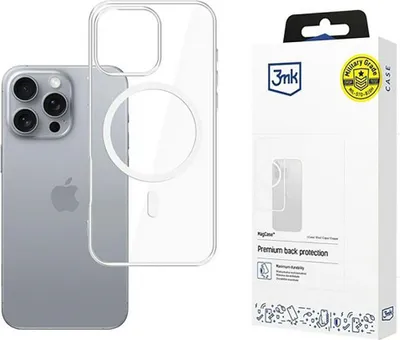 Zdjęcie produktu dla 3MK MagCase, Pokrowiec, Apple, iPhone 16 Pro, 16 cm (6.3"), Przezroczysty