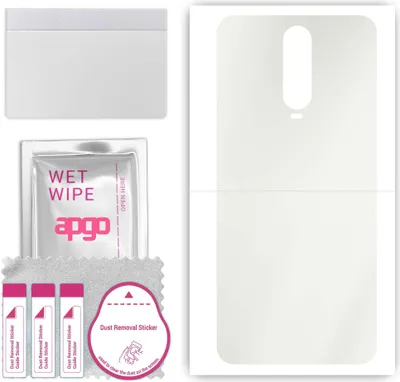 Produktbild von apgo Rückseite Schutzfolie, Matt, kompatibel mit Oppo RX17 Pro, Hinten Hydrogel-Displayschutzfolie mit Positionierhilfe, kratzfest, einfache Montage