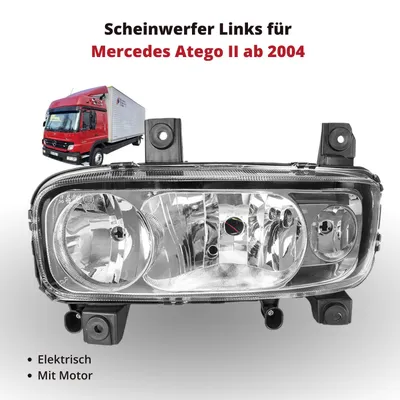 Produktbild von Scheinwerfer Frontscheinwerfer Links für Mercedes Atego II ab 2004 | elektrisch | mit Nebelscheinwerfer | OEM 9138202861