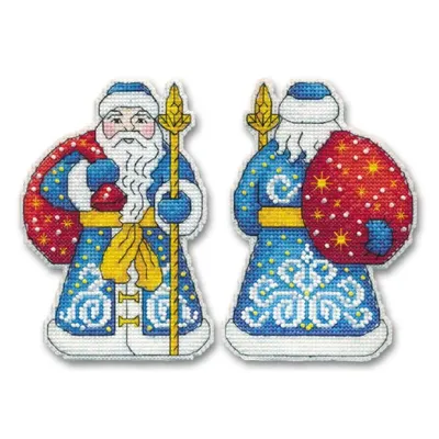 Produktbild von Oven Kreuzstichset "Weihnachtskugel. Weihnachtsmann", Zählmuster, 9x12,8cm