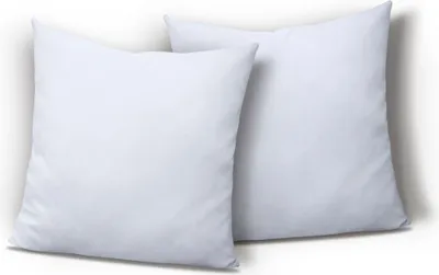 Produktbild von 2er Set Mikrofaser Kissenbezug Kissenhülle Kopfkissen Hülle Uni , Größe:40 x 40 cm, Farbe:Weiß