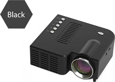Productafbeelding van Draagbare videoprojector voor thuisbioscoop, kantoor, etc. LCD mini mediaplayer voor smartphones, zwart