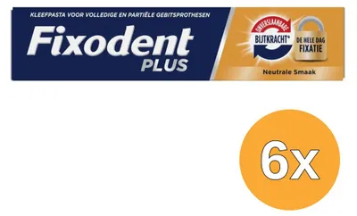 Productafbeelding van 6x Fixodent Kleefpasta Plus Dual Power (40 gr)