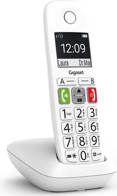 Produktbild von Gigaset E290 Analoges DECT-Telefon (Anruferidentifikation) weiß