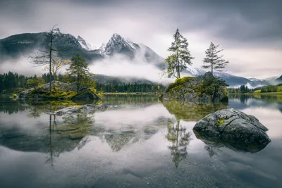 Produktbild von Sanders & Sanders Fototapete Berglandschaft Grau, Grün und Weiß 375 x 270 cm