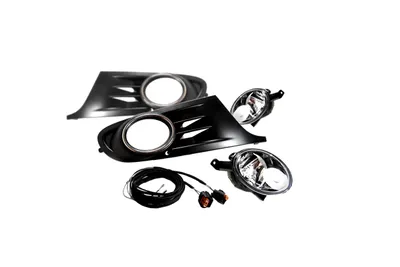 Image de Phares antibrouillard d'origine Kufatec + grille + faisceau de câbles SET pour VW Golf 6 VI
