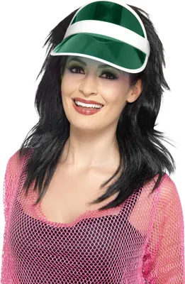 Immagine prodotto di Cappellino con visiera verde e bianco - taglia unica