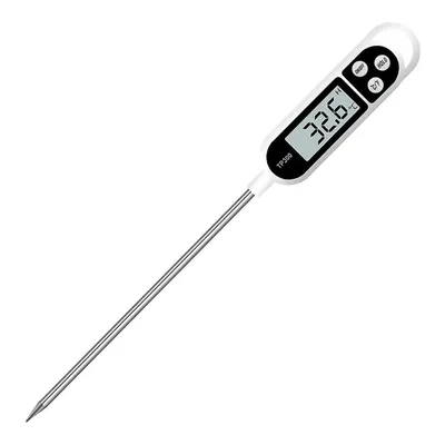 Küchenthermometer digital, Edelstahl, -50 bis +300 °C, 15 cm Sonde