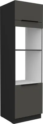 Obrázok produktu pre Skriňa na vstavané spotrebiče LUNARA - šírka 60 cm, grafit / čierna