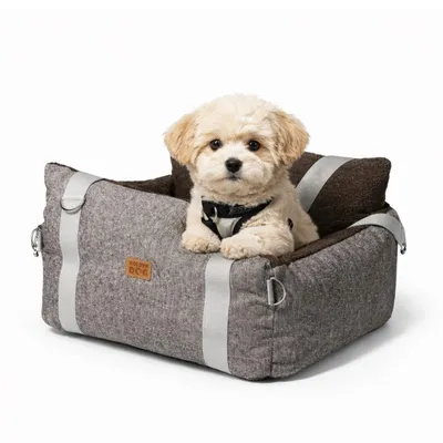 Produktbild von Hundeautositz, Hundebett, Tragetasche, Bouclé, 3in1 Mini