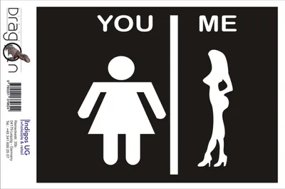 Produktbild von Aufkleber / Autoaufkleber - JDM / Die cut / Auto / OEM - You me girl - 210x210mm schwarz - Heckscheibe / Heckscheibenaufkleber