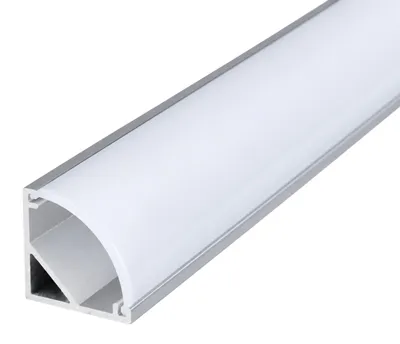 Obrázok produktu pre LED Solution Hliníkový profil pre LED pásiky rohový R5 Vyberte variantu a dĺžku: Profil bez difúzora 1m 09406