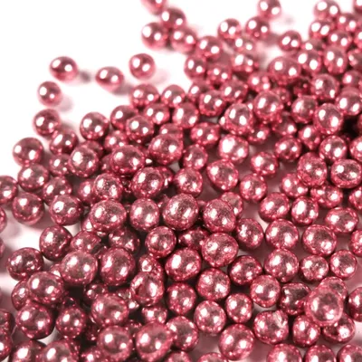 Produktbild von Streuselheld Crispy Schokokugeln Pink Metallic 6mm 40g Schokoladenstreusel für frühlingshafte Kuchen & Sommerdesserts
