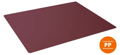 Obrázek produktu pro DURABLE Nepr?hledná podložka na st?l 530x400 mm z PP se zaoblenými okraji, ?ervená, 713203, 5 ks