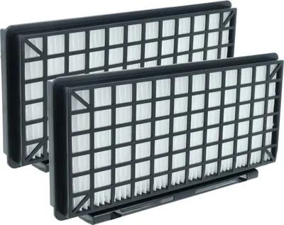 Produktbild von vhbw 2x Staubsaugerfilter kompatibel mit Bosch BSGL5223001, BSGL5222502, BSGL5213002, BSGL5213001, BSGL5220102 Staubsauger - HEPA-Filter Schwarz Weiß