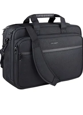 Produktbild von Business Laptoptasche - 17 Zoll – MacBook Air & Pro - Ipad & Pro - Notebook - Dames & Heren - 45 x 32 x 19 cm - Schwarz