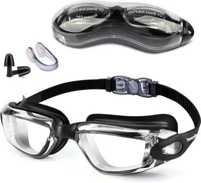 Image de Lunettes de natation avec protection anti-gouttes et protection UV, pour la natation et les sports nautiques, adaptées aux hommes, aux femmes et aux adolescents à partir de 10 ans