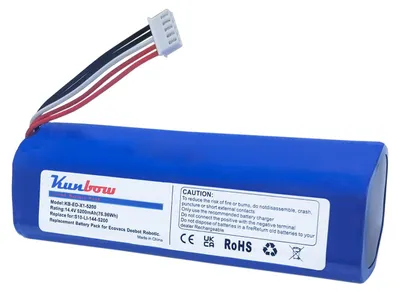 Ersatzakku 5200 mAh für Ecovacs Deebot (14,4 V / 74,88 Wh)