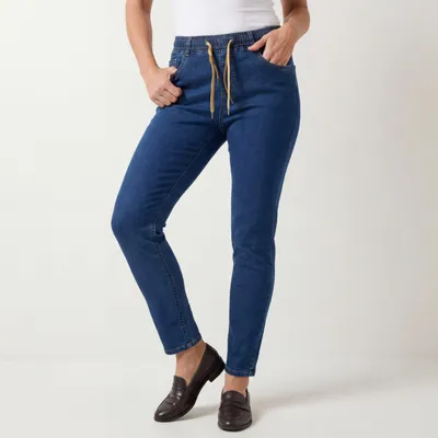 Produktbild von Stretch Jeans Damen Slim Fit Freizeithose Bequeme Schlupfjeans 38-48 für Damen