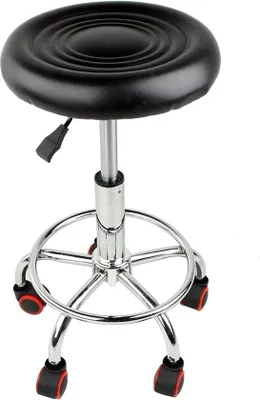 Obrázok produktu pre Kancelárska stolička s nastaviteľnou výškou, operadlom zPolyuretána kolieskami – otočná o 360 stupňov – výška 45 cm.