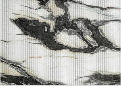 Produktbild von Wallario Duschmatte Antirutschmatte Badmatte Fußmatte Schwarz-Weiße Marmor-Optik, Größe ca. 70 x 50 cm