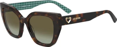 Zdjęcie produktu dla Okulary przeciwsłoneczne damskie Moschino Love MOL098/S Havana pattern 54/18/140