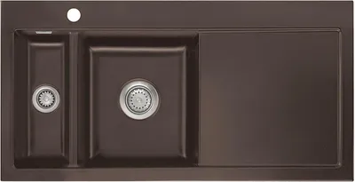 Produktbild von Flächenbündige Spüle MERA 100 F Siena Becken links - Handbetätigung