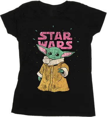 Produktbild von Star Wars - "The Mandalorian The Child" T-Shirt für Damen BI43188 (L) (Schwarz)
