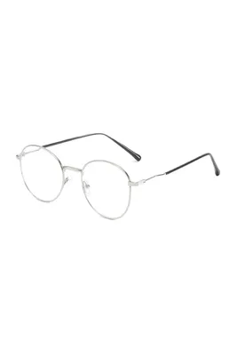 Zdjęcie produktu dla Okulary blokujące niebieskie światło VeyRey Oval Deug Silver