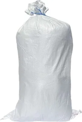 Produktbild von 10x Schwerlastsack Gewebesack Laubsack Styroporsack Lagersack PP mit rotem Streifen 800 x 1250 mm 120g  WEISS