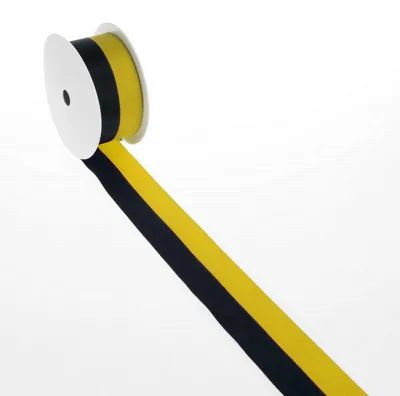 Zdjęcie produktu dla Taśma klubowa – czarna, żółta – 15 mm x 25 m – 2436 15 43