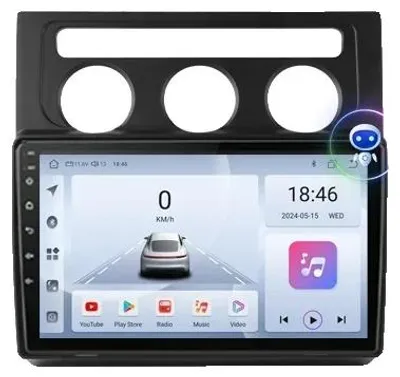 Obrázek produktu pro Autorádio s dotykovým displejem, digitální přehrávání médií, kompatibilní s modelem Touran (2003-2010), multimediální video přehrávač, systém T6C-ADAS
