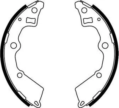 Produktbild von ABE Bremsbackensatz Trommelbremse Hinten für KIA Picanto (SA) C00321ABE