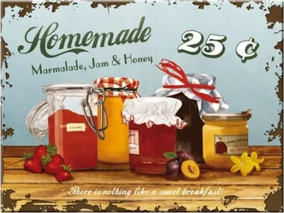 Produktbild von Nostalgic-Art - Magnet 6 x 8 cm - Home & Country - Homemade Marmalade