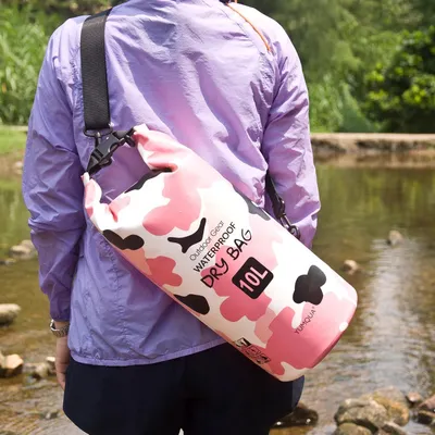 Produktbild von Wasserdichte Tasche 5L 10L 20L 30L 40L - Rosa Camouflage 10L