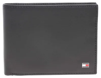 Productafbeelding van Tommy Hilfiger herenportemonnee en hanger AM0AM07931 BDS zwart