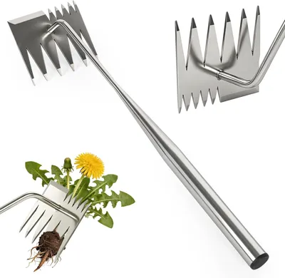 Productafbeelding van Onkruidverwijderaar 2-in-1, 45 cm, staal, voor tuin